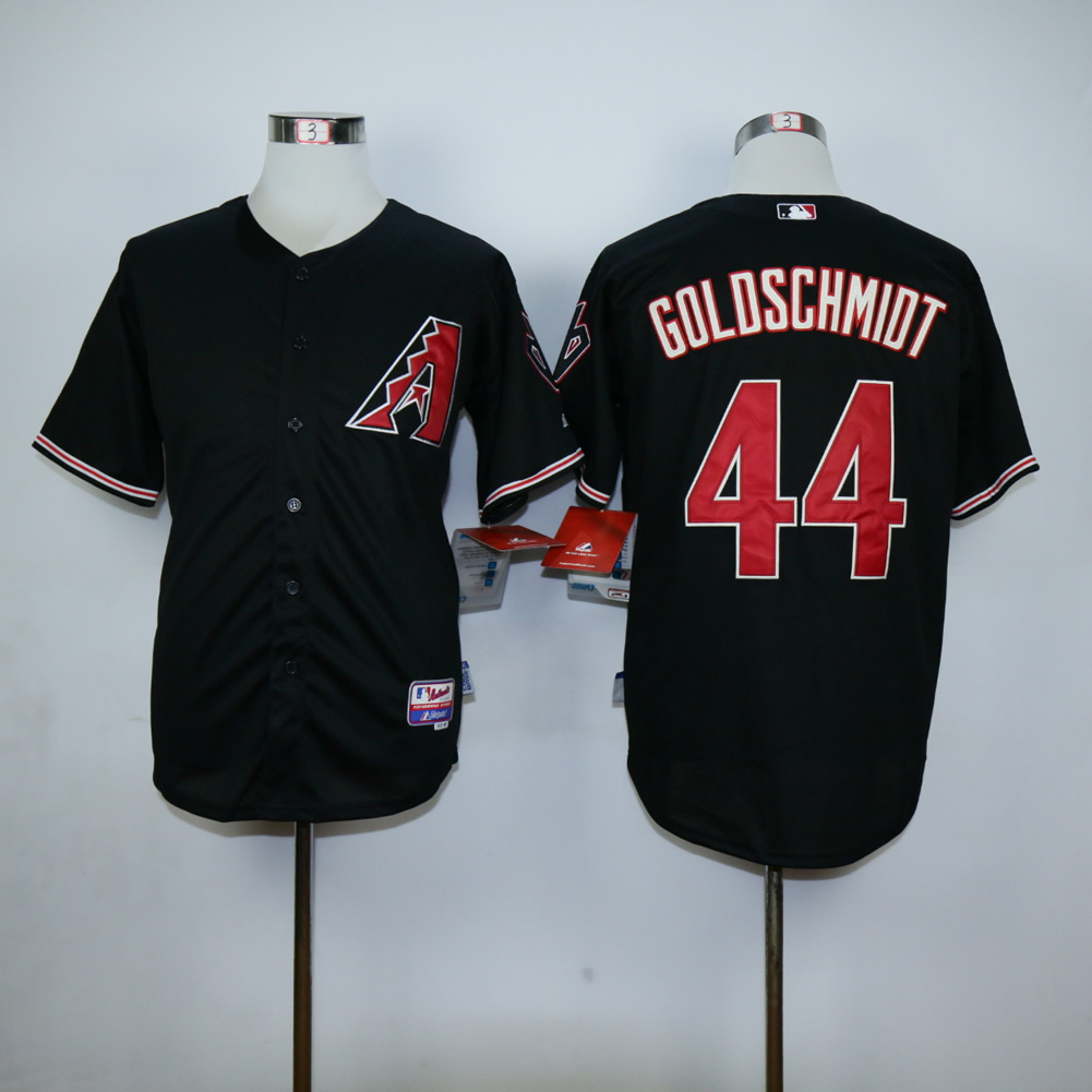 Men Arizona Diamondback 44 Goldschmidt Black MLB Jerseys1